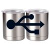 10 oz. Silver Stainless Steel Short Tumbler Thumbnail