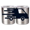 10 oz. Silver Stainless Steel Short Tumbler Thumbnail