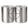 10 oz. Silver Stainless Steel Short Tumbler Thumbnail