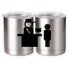 10 oz. Silver Stainless Steel Short Tumbler Thumbnail