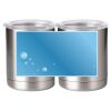 10 oz. Silver Stainless Steel Short Tumbler Thumbnail