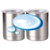 10 oz. Silver Stainless Steel Short Tumbler Thumbnail