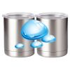 10 oz. Silver Stainless Steel Short Tumbler Thumbnail