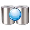 10 oz. Silver Stainless Steel Short Tumbler Thumbnail