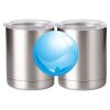 10 oz. Silver Stainless Steel Short Tumbler Thumbnail