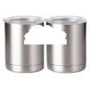 10 oz. Silver Stainless Steel Short Tumbler Thumbnail