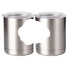 10 oz. Silver Stainless Steel Short Tumbler Thumbnail