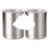 10 oz. Silver Stainless Steel Short Tumbler Thumbnail