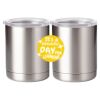 10 oz. Silver Stainless Steel Short Tumbler Thumbnail
