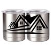 10 oz. Silver Stainless Steel Short Tumbler Thumbnail