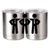 10 oz. Silver Stainless Steel Short Tumbler Thumbnail