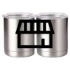 10 oz. Silver Stainless Steel Short Tumbler Thumbnail