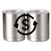 10 oz. Silver Stainless Steel Short Tumbler Thumbnail