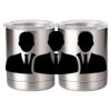 10 oz. Silver Stainless Steel Short Tumbler Thumbnail