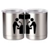 10 oz. Silver Stainless Steel Short Tumbler Thumbnail