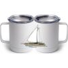 10 oz. White Stainless Steel Coffee Mug Thumbnail