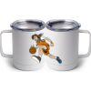 10 oz. White Stainless Steel Coffee Mug Thumbnail