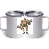 10 oz. White Stainless Steel Coffee Mug Thumbnail