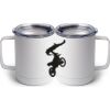 10 oz. White Stainless Steel Coffee Mug Thumbnail