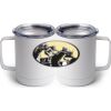 10 oz. White Stainless Steel Coffee Mug Thumbnail