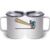 10 oz. White Stainless Steel Coffee Mug Thumbnail