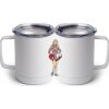 10 oz. White Stainless Steel Coffee Mug Thumbnail