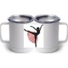 10 oz. White Stainless Steel Coffee Mug Thumbnail