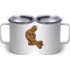 10 oz. White Stainless Steel Coffee Mug Thumbnail