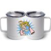 10 oz. White Stainless Steel Coffee Mug Thumbnail