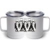 10 oz. White Stainless Steel Coffee Mug Thumbnail