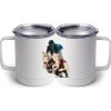 10 oz. White Stainless Steel Coffee Mug Thumbnail