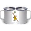 10 oz. White Stainless Steel Coffee Mug Thumbnail