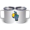 10 oz. White Stainless Steel Coffee Mug Thumbnail