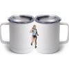 10 oz. White Stainless Steel Coffee Mug Thumbnail