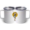 10 oz. White Stainless Steel Coffee Mug Thumbnail