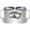 10 oz. White Stainless Steel Coffee Mug Thumbnail