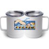 10 oz. White Stainless Steel Coffee Mug Thumbnail
