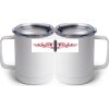 10 oz. White Stainless Steel Coffee Mug Thumbnail