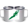 10 oz. White Stainless Steel Coffee Mug Thumbnail