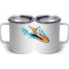 10 oz. White Stainless Steel Coffee Mug Thumbnail