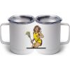10 oz. White Stainless Steel Coffee Mug Thumbnail