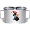 10 oz. White Stainless Steel Coffee Mug Thumbnail
