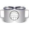 10 oz. White Stainless Steel Coffee Mug Thumbnail