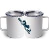 10 oz. White Stainless Steel Coffee Mug Thumbnail
