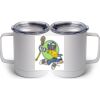 10 oz. White Stainless Steel Coffee Mug Thumbnail