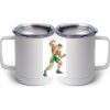 10 oz. White Stainless Steel Coffee Mug Thumbnail