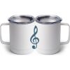 10 oz. White Stainless Steel Coffee Mug Thumbnail
