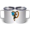 10 oz. White Stainless Steel Coffee Mug Thumbnail