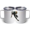 10 oz. White Stainless Steel Coffee Mug Thumbnail