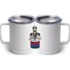 10 oz. White Stainless Steel Coffee Mug Thumbnail